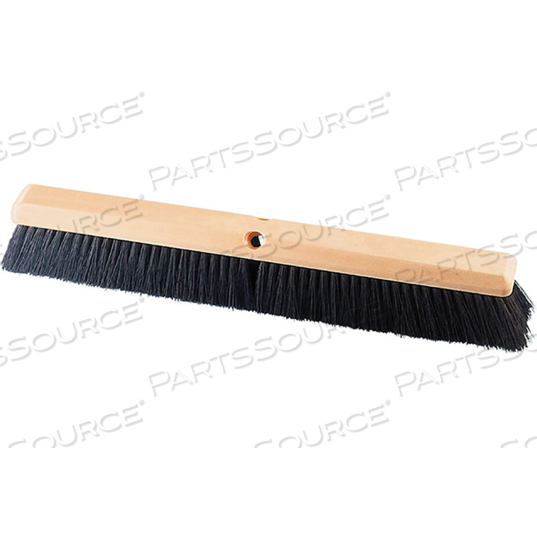 MILWAUKEE DUSTLESS 24"W FINE-DUTY PUSH BROOM HEAD WITH BLACK POLY BRISTLES by Gordon Brush Mfg. Co., Inc.