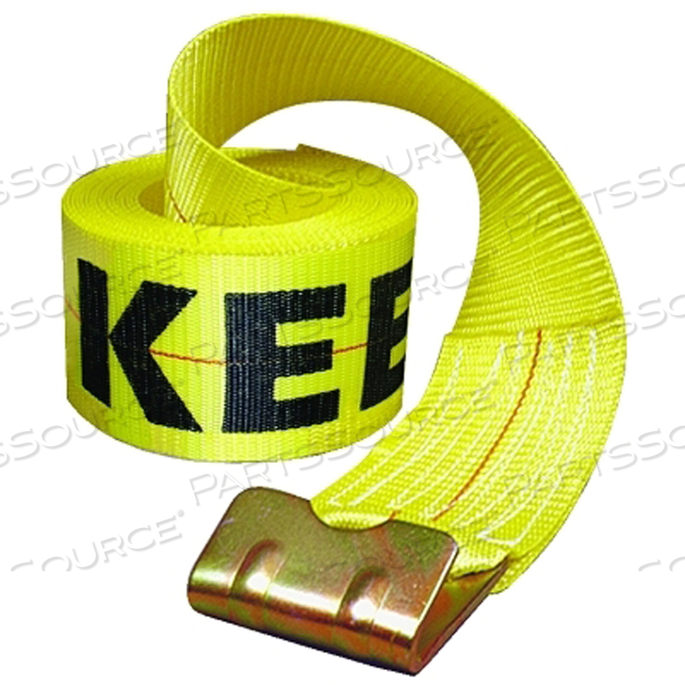 WINCH STRAP, 30'X4" 15,000 LBS W/FLAT HOOK by Keeper WINCH STRAP, 30'X4" 15,000 LBS W/FLAT HOOK by Keeper