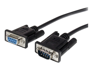 BLACK STRAIGHT THROUGH DB9 RS232 SERIAL CABLE by StarTech.com Ltd.