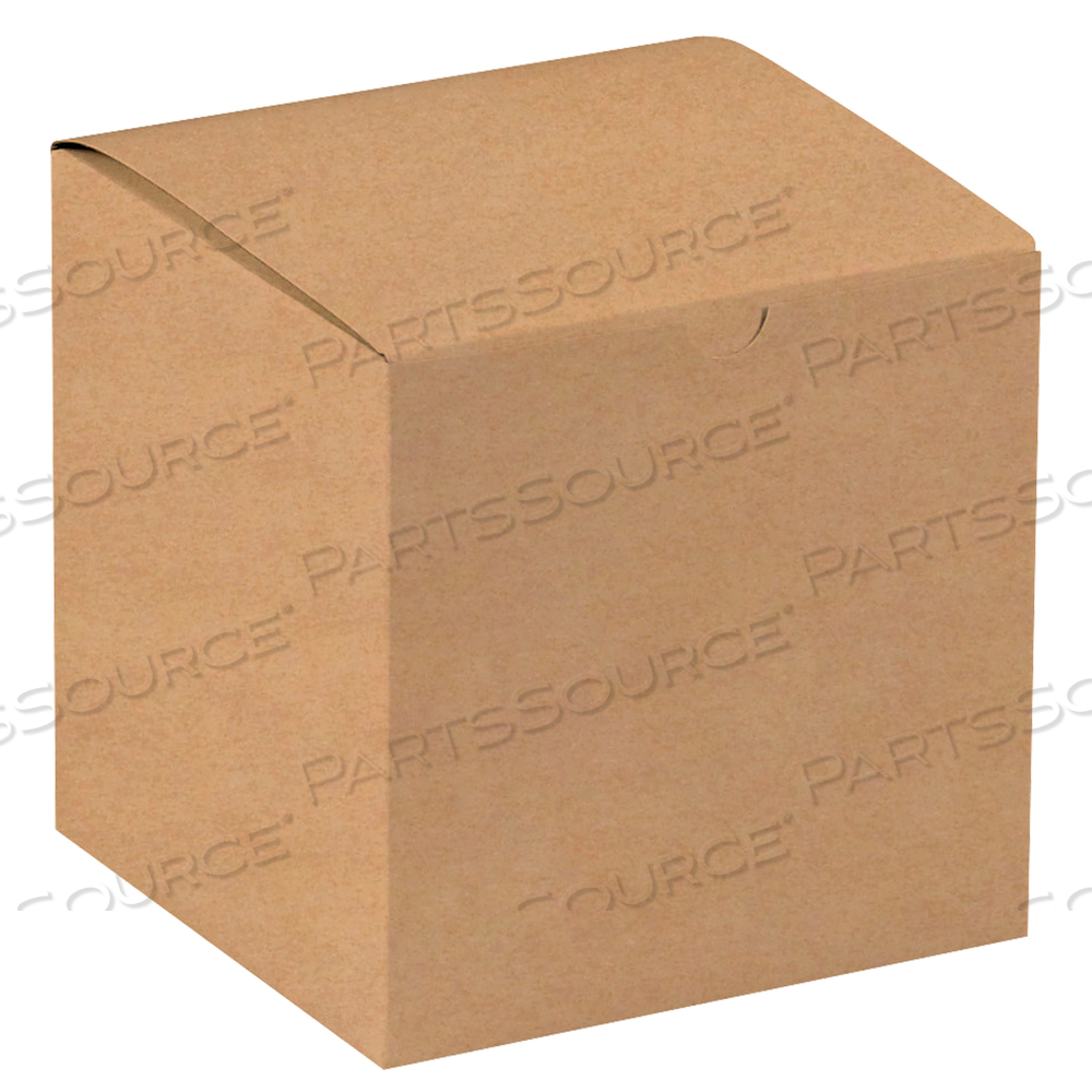 GIFT BOXES, 6" X 6" X 6", KRAFT, 100/CASE by BOX Partners (Box Acquisitions, LLC)