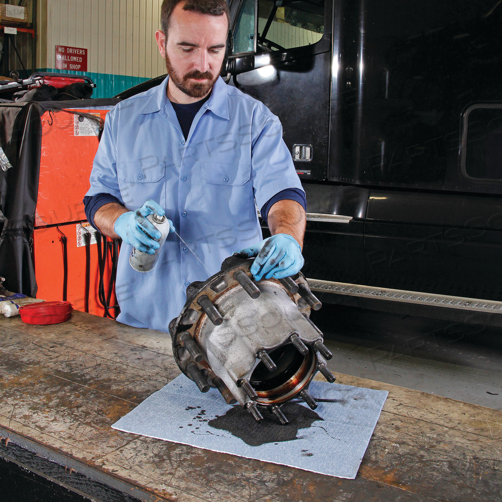 PIG BLUE ABSORBENT MAT PAD IN DISPENSER BOX by New Pig Corporation PIG BLUE ABSORBENT MAT PAD IN DISPENSER BOX by New Pig Corporation