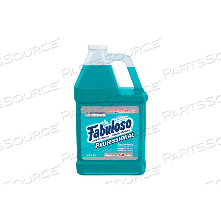 PROFESSIONAL ALL-PURPOSE CLEANER, OCEAN COOL, GALLON BOTTLE, 4 BOTTLES - 05252 by Fabuloso