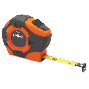 P1000 SERIES MEASURING TAPE, 3/4 IN X 16 FT, METRIC/SAE, A13, HI-VIZ ORANGE/YELLOW by Lufkin