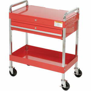 30" RED TOOL CART W/ LOCKING TOP & DRAWER by Sunex Tools