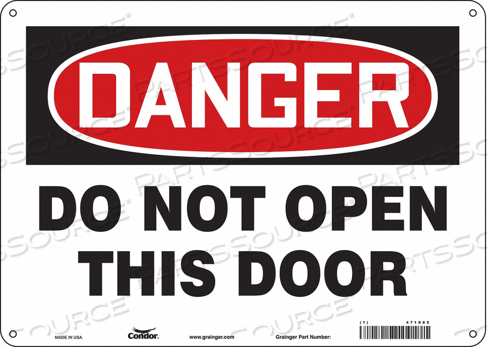 SAFETY SIGN 14 W X 10 H 0.032 THICK 