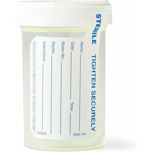 PNEUMATIC TUBE SYSTEM SPECIMEN CONTAINERS, STERILE FLUID PATH, 3 OZ., 400/CASE by Medline Industries, Inc. PNEUMATIC TUBE SYSTEM SPECIMEN CONTAINERS, STERILE FLUID PATH, 3 OZ., 400/CASE by Medline Industries, Inc.