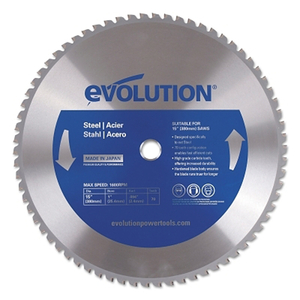 INDUSTRIAL SAW BLADE, 15 IN, 1 IN ARBOR, 1600 RPM, 70 TEETH by Evolution