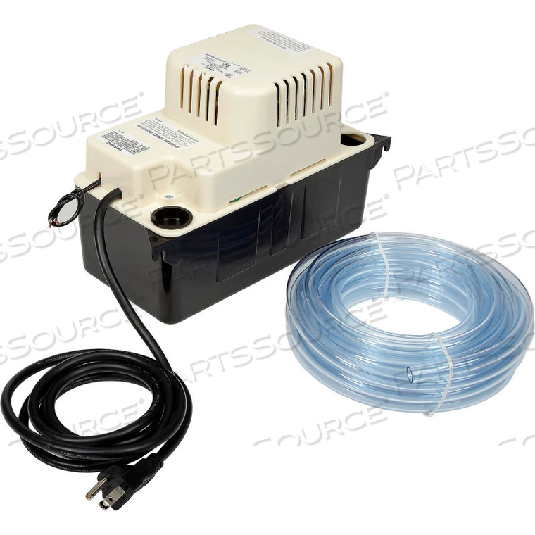 CONDENSATE REMOVAL PUMP VCMA-20ULST, AUTOMATIC, 115V, 80 GPH AT 1', 20' LIFT by Little Giant