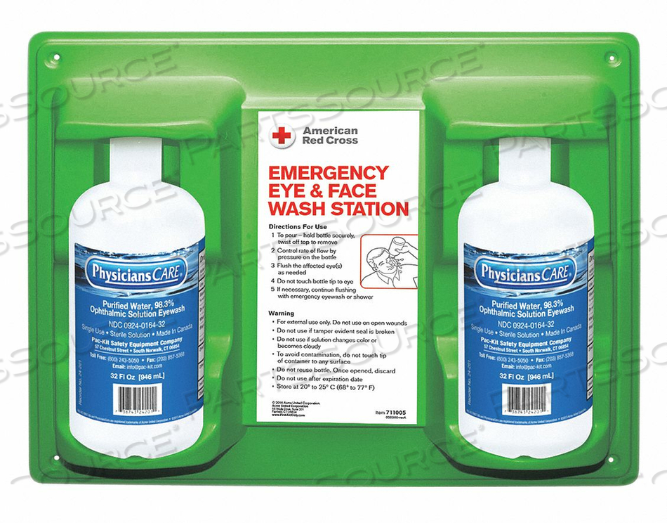 EYE WASH STATION 2-32 OZ BOTTLES by First Aid Only