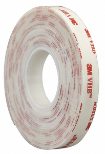 DOUBLE SIDED VHB TAPE 1/2INX5 YD. WHITE by 3M Consumer DOUBLE SIDED VHB TAPE 1/2INX5 YD. WHITE by 3M Consumer