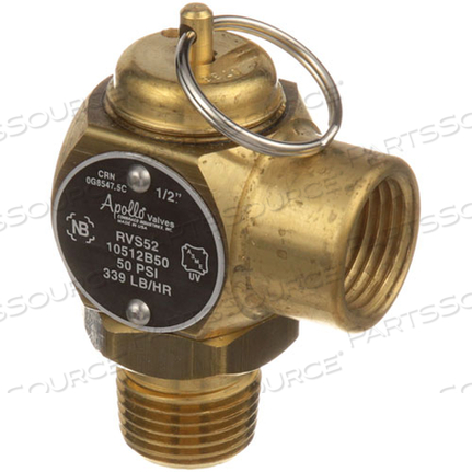 SAFETY VALVE 1/2"M X 1/2"F SAFETY VALVE 1/2"M X 1/2"F