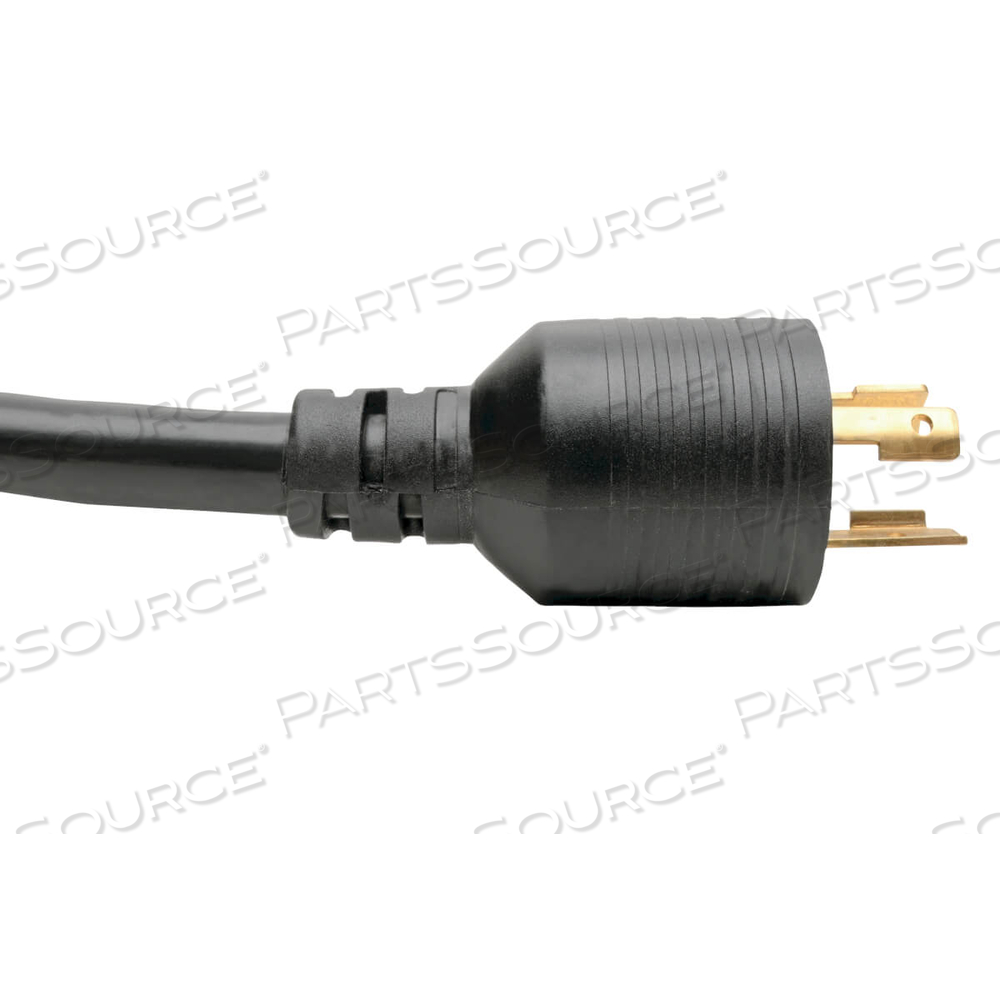 POWER CORD, 1 FT, 20 A, 250 V, 10 AWG, NEMA L6-20P TO (2) NEMA L6-20R, BLACK by Tripp Lite