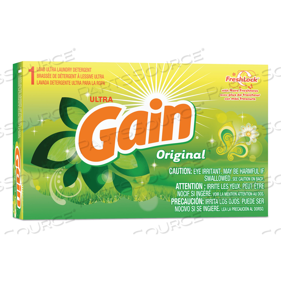 POWDER LAUNDRY DETERGENT, ORIGINAL SCENT, 1.8 OZ BOX by Gain POWDER LAUNDRY DETERGENT, ORIGINAL SCENT, 1.8 OZ BOX by Gain