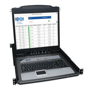 RACK CONSOLE KVM SWITCH 8-PORT 19" LCD PS2/USB CABLES TAA GSA by Tripp Lite
