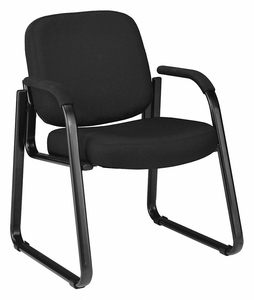 GUEST CHAIR BLACK FABRIC 250 LB CAPACITY by OFM Inc