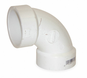 90° ELBOW, SCHEDULE 40, 8 IN X 8 IN FITTING PIPE SIZE, FEMALE SOCKET X FEMALE SOCKET, WHITE by Charlotte Pipe And Foundry Co.