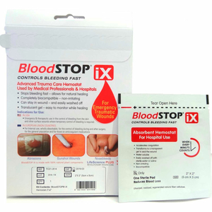 BLOODSTOP ADVANCED TRAUMA CARE HEMOSTATIC MATRIX 2" X 2", 1PC/PER BOX by Lifescience PLUS