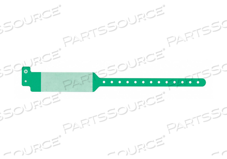 ID WRISTBAND COVER SEAL GREEN PK500 by Identiplus