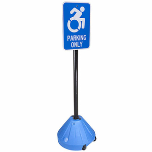 MAGIC MASTER NEXT GENERATION ROLLING BLUE SIGN BASE W/ 58" POLE by Joseph Struhl Co., Inc.