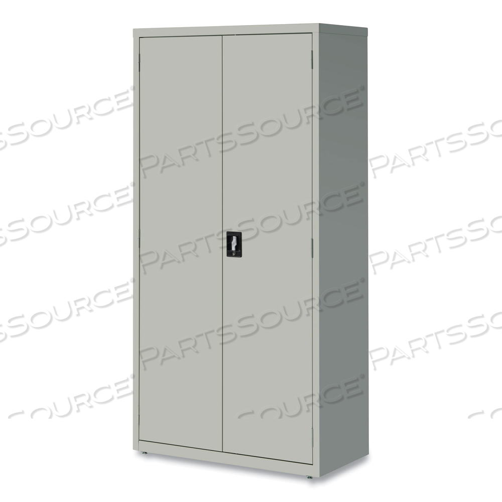 FULLY ASSEMBLED STORAGE CABINETS, 5 SHELVES, 36" X 18" X 72", LIGHT GRAY 