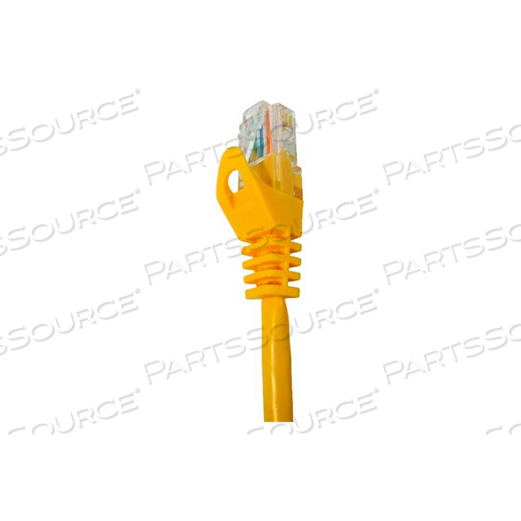 VERTICAL CABLE CAT6 SNAGLESS MOLDED PATCH CABLE, 14 FT. (4.3 METER), YELLOW by Chiptech, Inc Dba Vertical Cable VERTICAL CABLE CAT6 SNAGLESS MOLDED PATCH CABLE, 14 FT. (4.3 METER), YELLOW by Chiptech, Inc Dba Vertical Cable