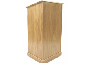 LECTERN OAK 45X24X20 IN by Amplivox Sound Systems