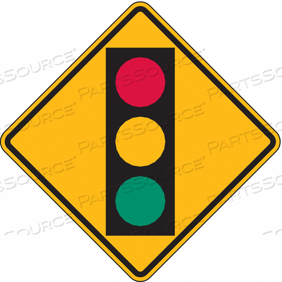 TRAFFIC SIGN 18 H 18 W ALUMINUM by Lyle Signs Inc.