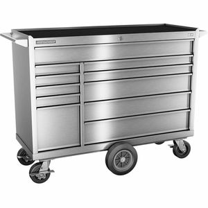 CHAMPION FMPRO ALL STAINLESS STEEL 54"WX20-1/4"DX43-1/8"H 11 DRAWER ROLLER CABINET by Independent Design Inc CHAMPION FMPRO ALL STAINLESS STEEL 54"WX20-1/4"DX43-1/8"H 11 DRAWER ROLLER CABINET by Independent Design Inc