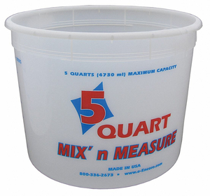 PAINT MIX AND MEASURE CONT. 5 QT HDPE by Encore Plastics