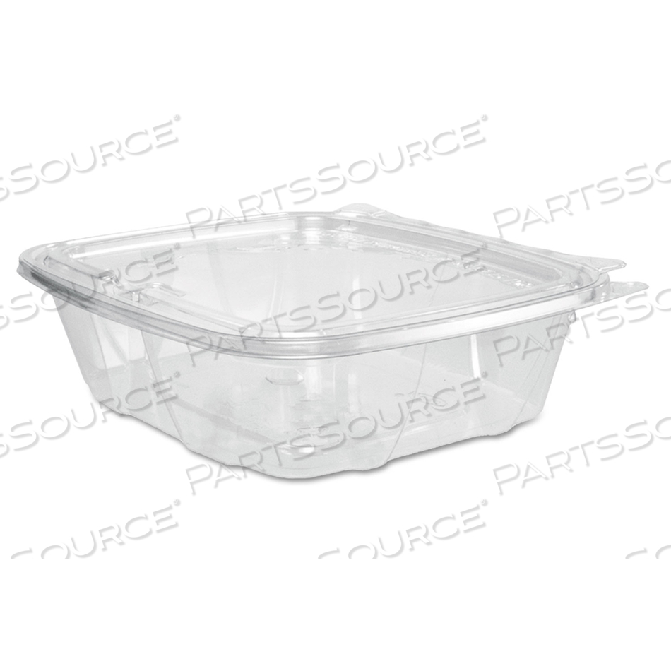 CLEARPAC SAFESEAL TAMPER-RESISTANT/EVIDENT CONTAINERS, FLAT LID, 24 OZ, 6.4 X 1.9 X 7.1, CLEAR, PLASTIC, 100/BAG by Dart Container Corporation