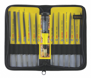 NEEDLE FILE SET SWISS 5-1/2 IN L by General Tools & Instruments