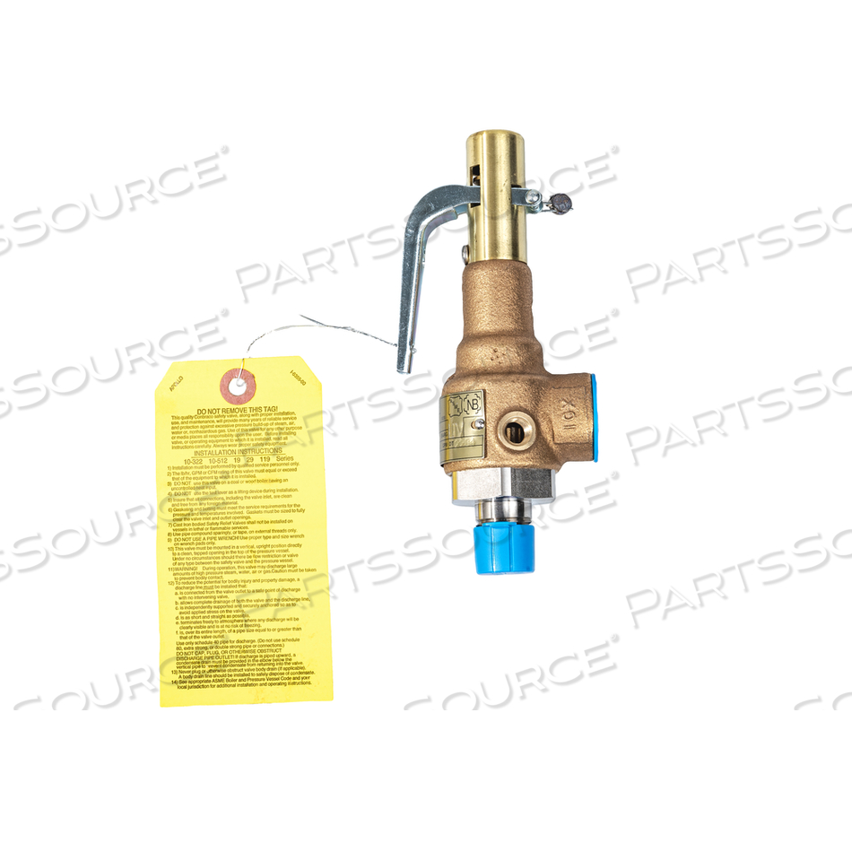 SAFETY VALVE, 0.5 IN, STAINLESS STEEL, 45 PSIG by Getinge USA Sales, LLC