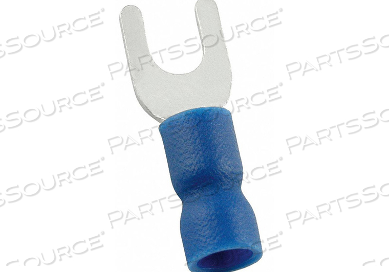 FORK TERMINAL BLOCK #8 STUD BLUE PK100 by Power First FORK TERMINAL BLOCK #8 STUD BLUE PK100 by Power First