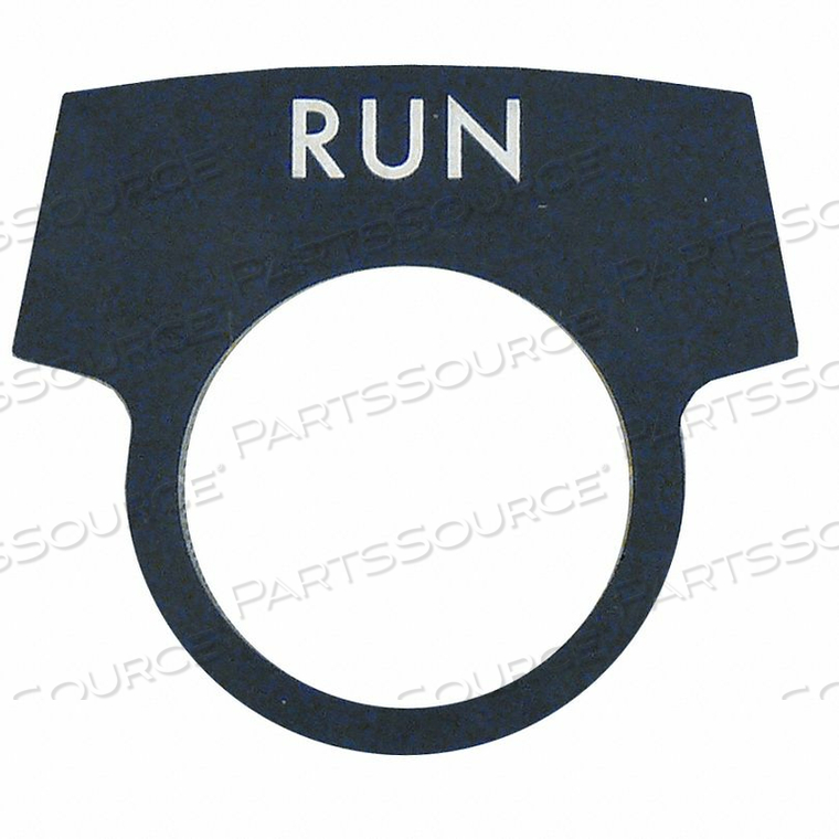 LEGEND PLATE RUN WHITE/BLACK by Appleton Electric