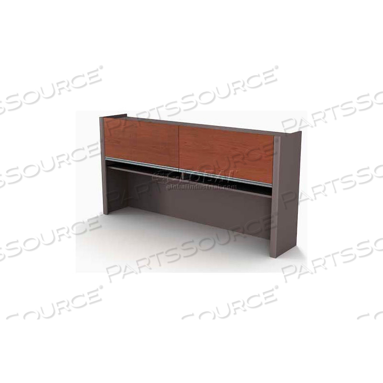 HUTCH FOR CREDENZA - BORDEAUX & SLATE - CONNEXION SERIES 