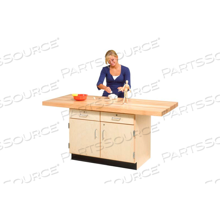 2-STATION WORKBENCH W/ 2 VISES 