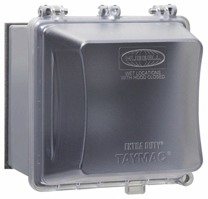 WEATHERPROOF COVER VERTICAL GFCI 4-3/4 by Taymac