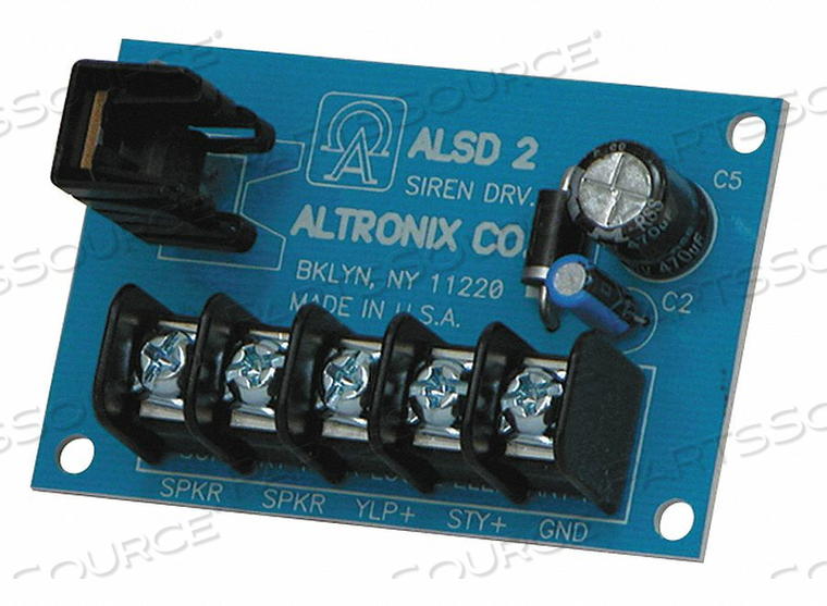 SIREN DRIVER 6-12VDC 2 CH LOW CURRENT by Altronix Corporation SIREN DRIVER 6-12VDC 2 CH LOW CURRENT by Altronix Corporation