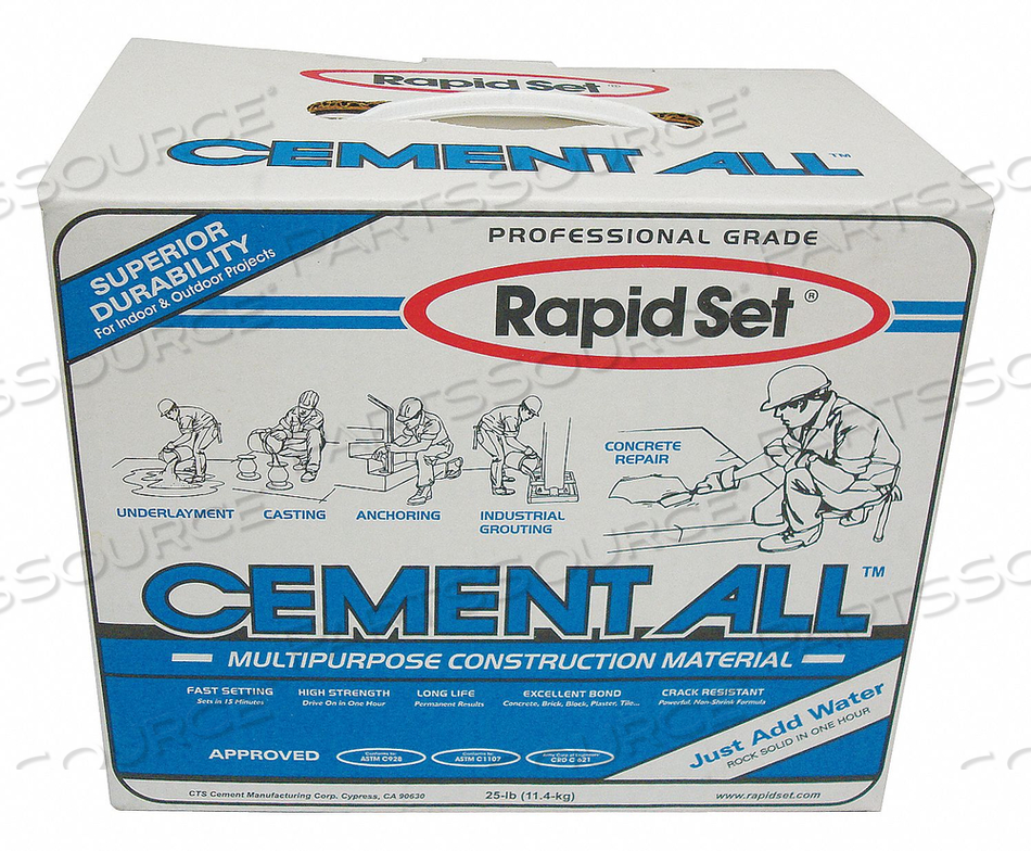 CONCRETE PATCH AND REPAIR 25 LB. BOX by Rapid Set CONCRETE PATCH AND REPAIR 25 LB. BOX by Rapid Set