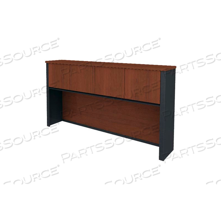 HUTCH FOR CREDENZA - 71" - BORDEAUX & GRAPHITE - PRESTIGE+ 