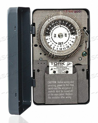 ELECTROMECHANICAL TIMER SWITCH 24 HR. by Tork ELECTROMECHANICAL TIMER SWITCH 24 HR. by Tork