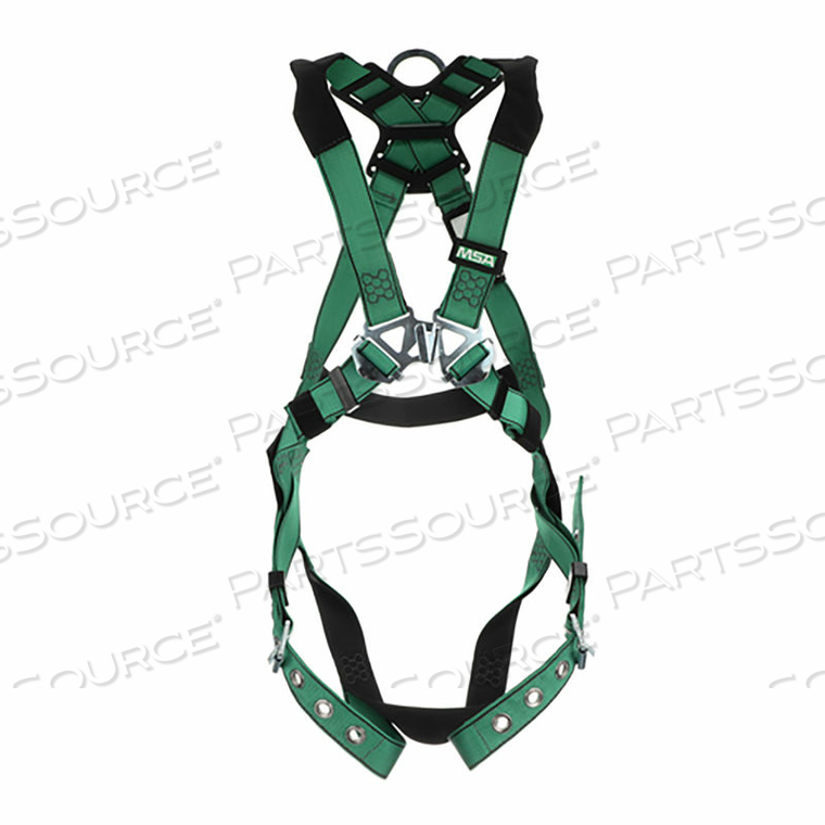 HARNESS, BACK D-RING, TONGUE BUCKLE LEG STRAPS, SUPER EXTRA LARGE by MSA Safety Sales, LLC