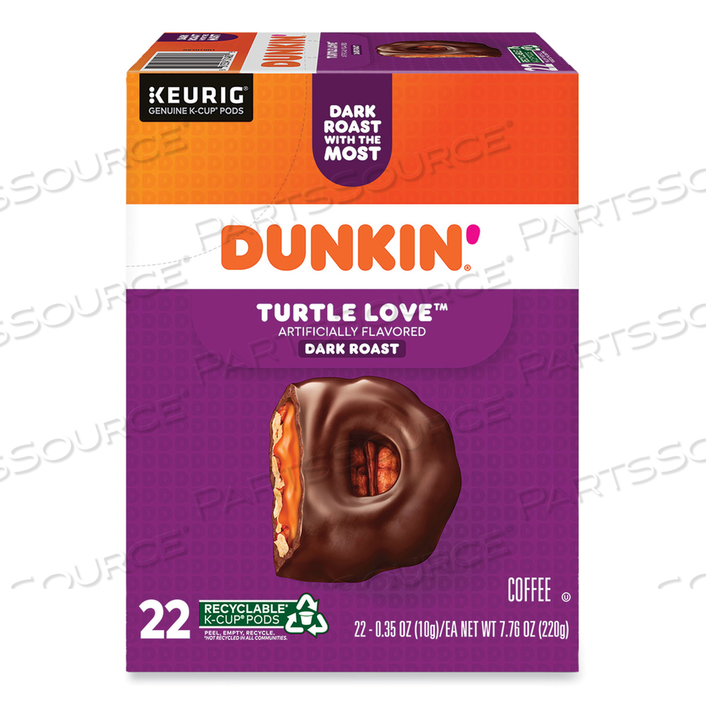 K-CUP PODS, TURTLE LOVE COFFEE by Dunkin Donuts