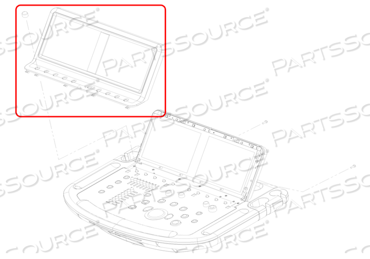 TOUCH SCREEN FRONT ENCLOSURE ASSEMBLY by Philips Healthcare