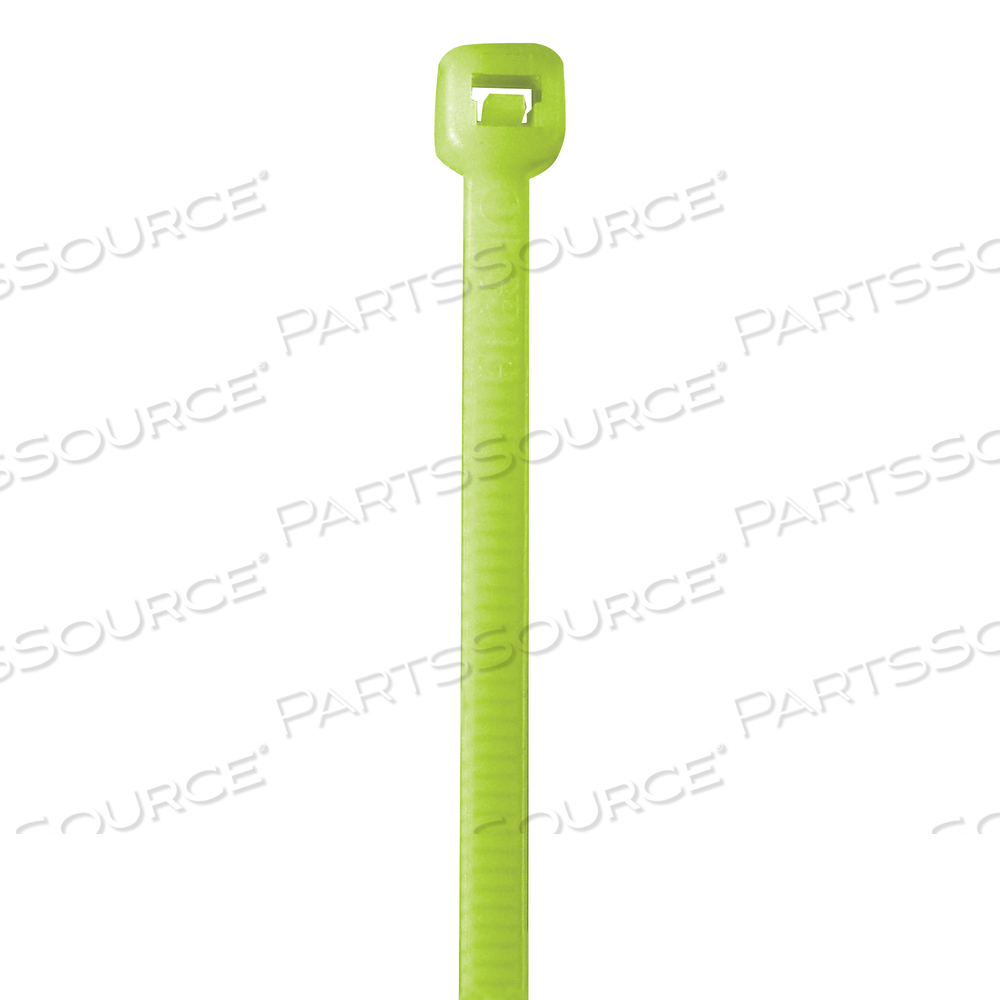 CABLE TIES, 50#, 18", FLUORESCENT GREEN, 500/CASE by BOX Partners (Box Acquisitions, LLC)