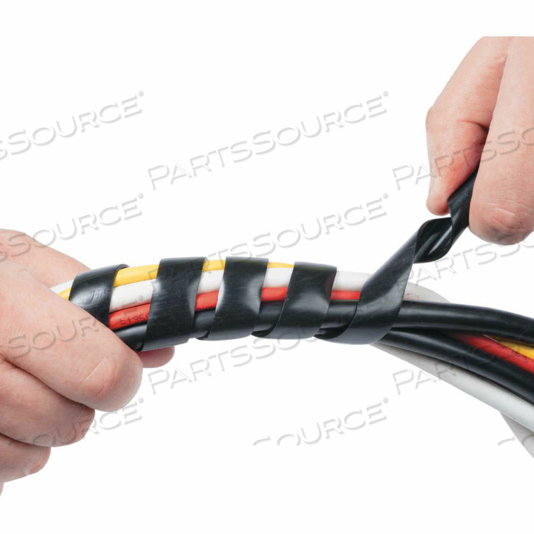 D-LINE CABLE TIDY WRAP, 1/4" - 2" DIAMETER X 98" LONG, BLACK by D-Line D-LINE CABLE TIDY WRAP, 1/4" - 2" DIAMETER X 98" LONG, BLACK by D-Line