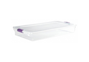 STORAGE TOTE POLYPROPYLENE CLEAR 60 QT. by Durabilt