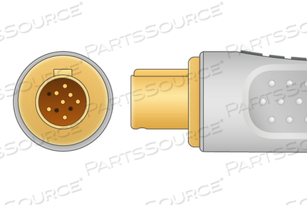 HELLIGE COMPATIBLE SPO2 ADAPTER CABLE 220 CM BAG OF 1 