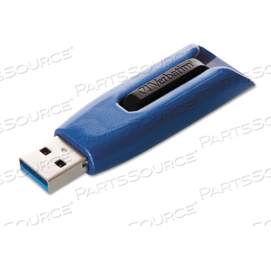 V3 MAX USB 3.0 FLASH DRIVE, 64 GB, BLUE by Verbatim V3 MAX USB 3.0 FLASH DRIVE, 64 GB, BLUE by Verbatim