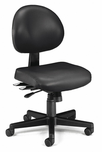 TASK CHAIR BLACK NO ARMS BACK 15-1/4 H by OFM Inc